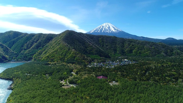 富士山航空摄影视频素材