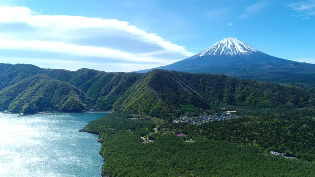 富士山航空摄影视频素材