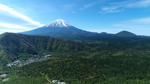 富士山航空摄影视频素材