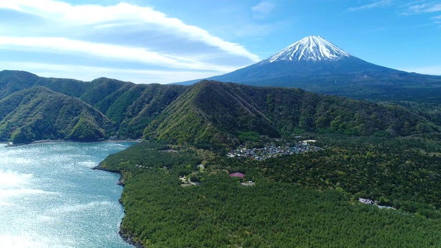 富士山航空摄影视频素材