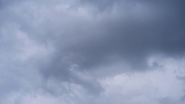 暴风雨来临前，乌云密布，满是雨水视频素材