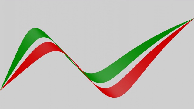 意大利，伊朗和墨西哥国旗的动画视频下载