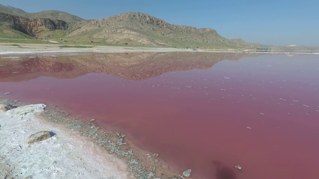 马哈洛湖-粉红湖视频素材