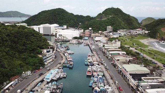 台湾苏澳航拍视频素材