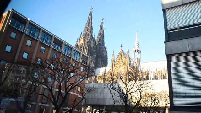 科隆大教堂。世界遗产:天主教大教堂视频素材