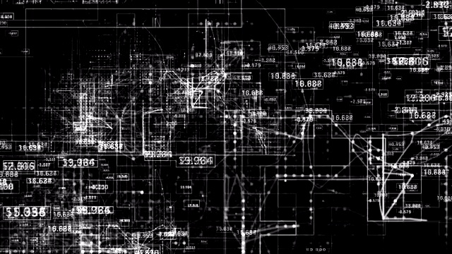 虚拟现实，数字，大数据背景视频素材