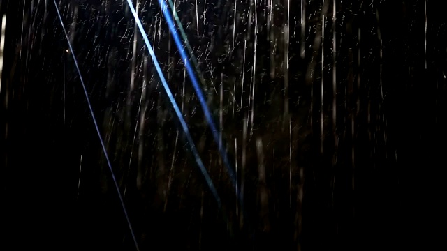 夜间暴雨视频素材