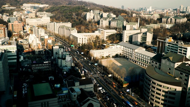 韩国首尔建筑，首尔城。视频素材