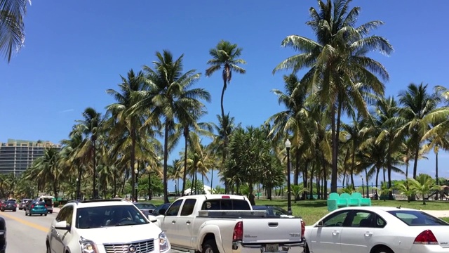 迈阿密海滩的夏天视频素材