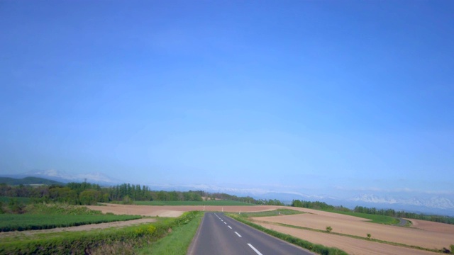 公路(北海道北)视频素材