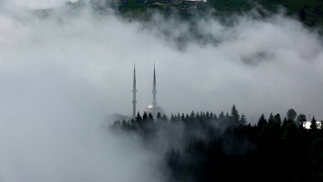 高山、高原和黑海的云朵之地视频素材