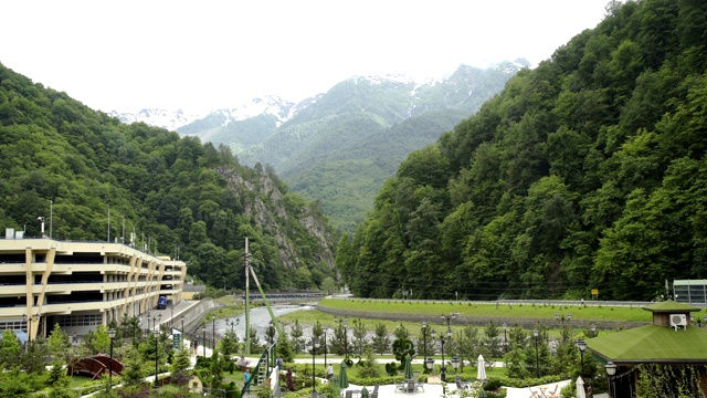 索契的高山滑雪胜地视频素材