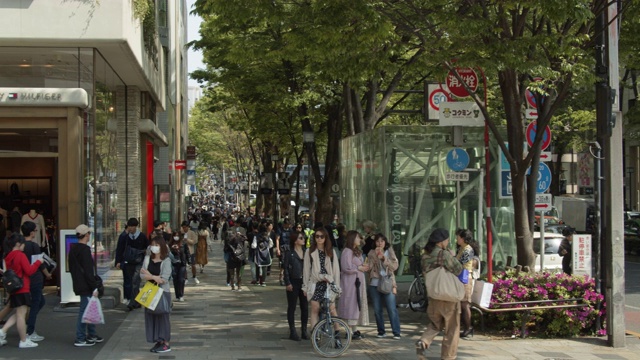 原宿东急广场外的街景视频素材