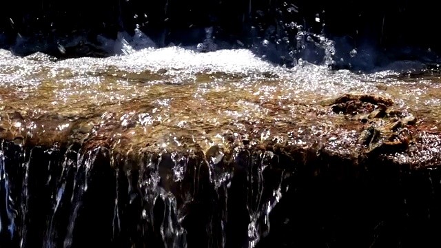 水塘流水视频素材