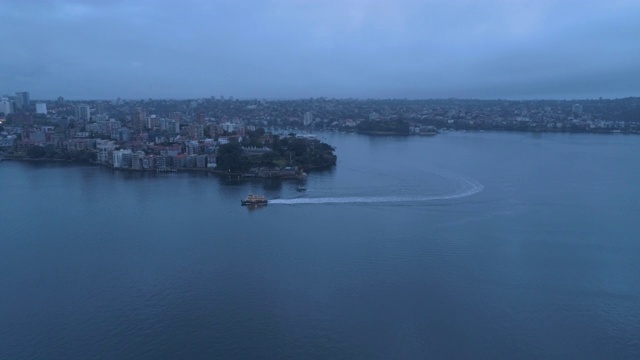 暴风雨天的悉尼无人机航拍视频素材