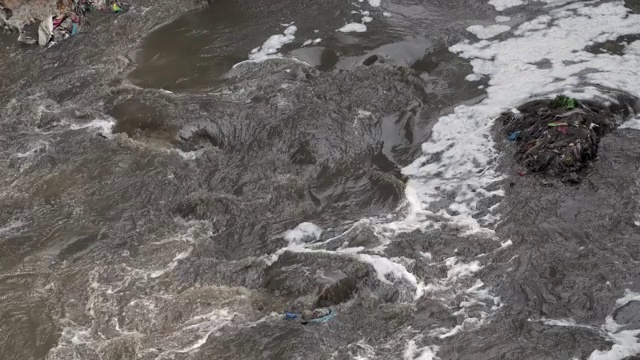 河流污染视频素材