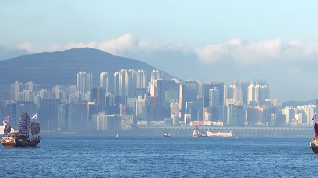 香港的风景。视频素材