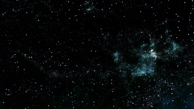 太空2418:在太空中穿越星场。视频素材