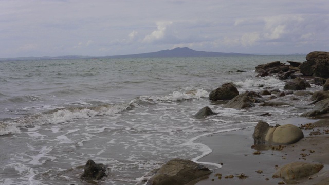 奥克兰海景，对面是朗伊托岛视频素材