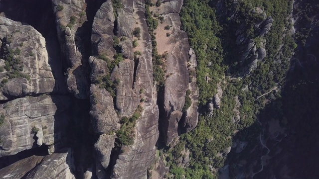 Meteora(希腊)鸟瞰图视频素材