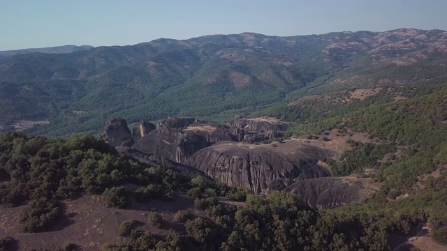 Meteora(希腊)鸟瞰图视频素材