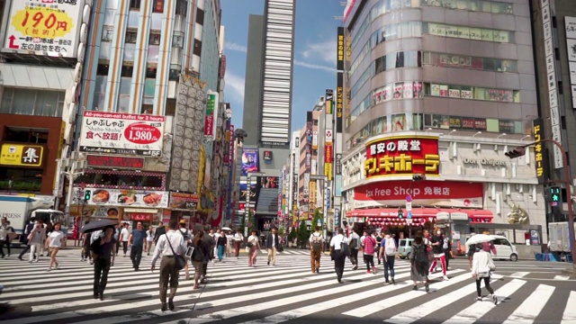 日本东京新宿歌舞伎町视频素材