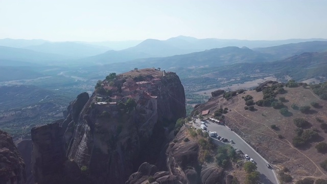 Meteora(希腊)鸟瞰图视频素材