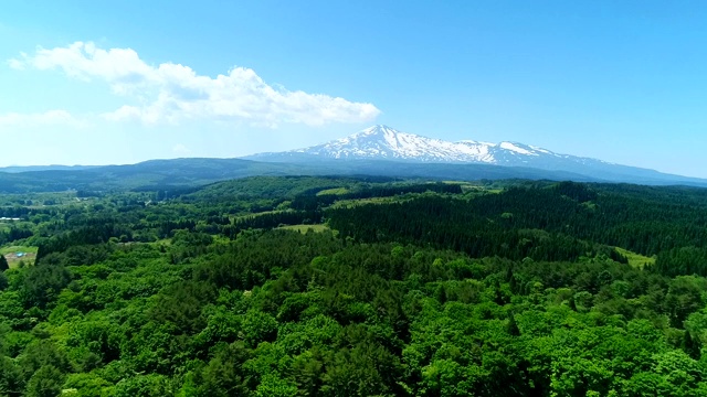 蓝天下的田野风景视频素材