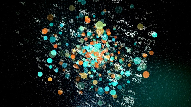 数字网络数据网格技术背景视频素材