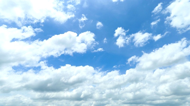 4k时间流逝，晴空万里，雨季。视频素材