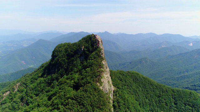 忠清北道Jecheon的Woraksan山视频素材