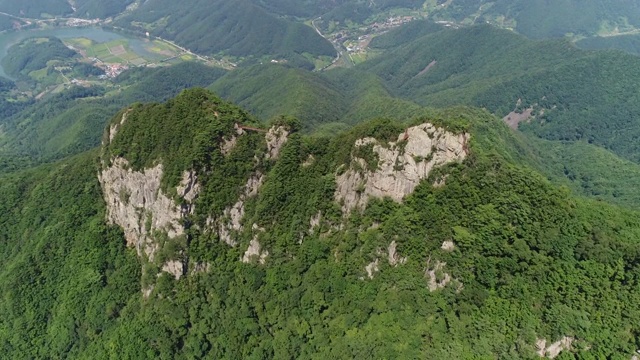 忠北堤川市月岳山的风景视频素材