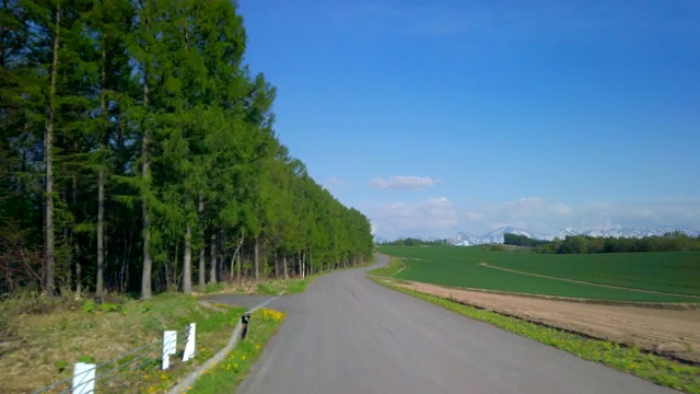 公路(北海道北)视频素材