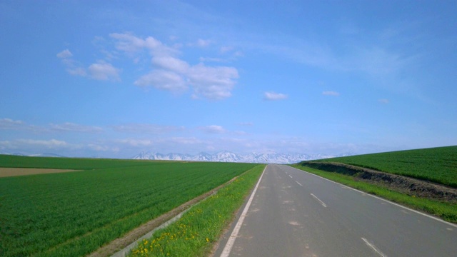 公路(北海道北)视频素材