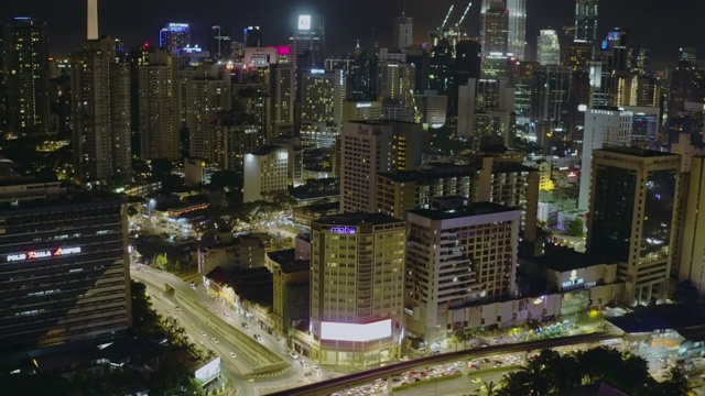 吉隆坡天际线夜景视频素材