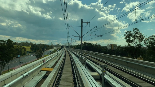 地铁天空铁路视频素材