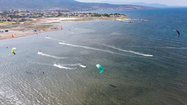 Kiteboarding。视频素材