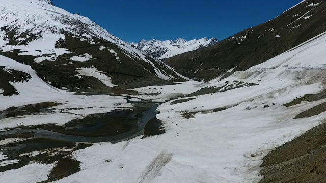 雪山小溪视频素材