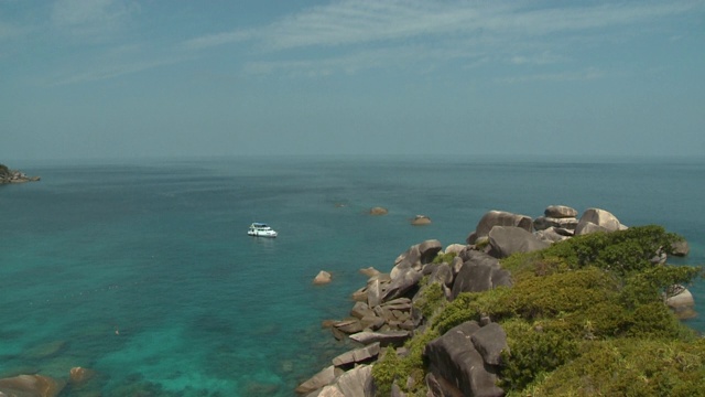 海湾和安达曼海的人和船视频素材