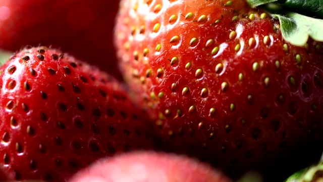 红草莓转4K分辨率视频素材