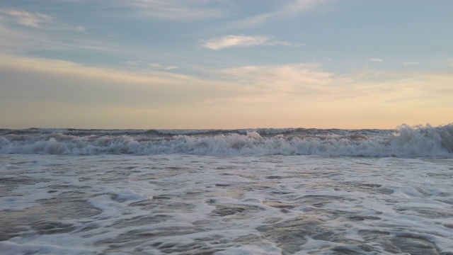 4K沙滩海浪视频素材