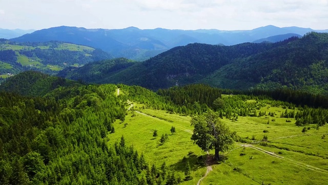 山景鸟瞰图视频素材