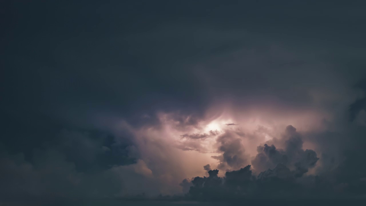 夜间雷暴视频素材