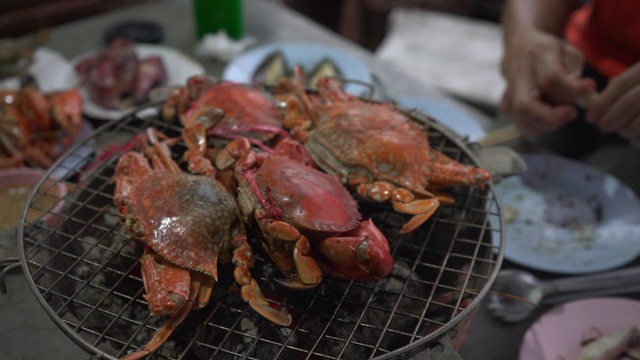 烧烤海鲜视频素材