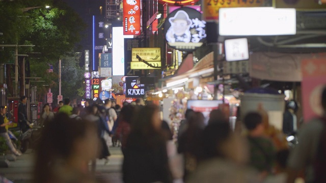 西门步行街夜间视频素材