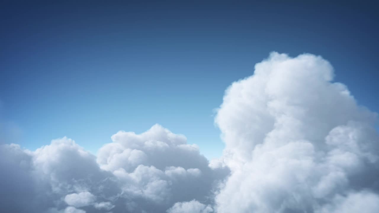 云上飞翔(天，向前)-循环视频素材