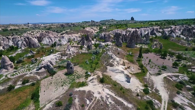 鸟瞰图大，岩石景观视频素材