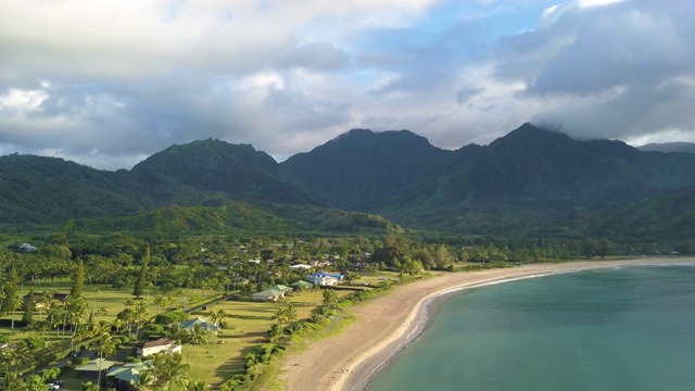 夏威夷考阿岛无人机镜头视频素材