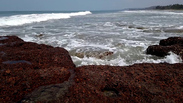 阿拉伯海海岸线的时间跨度视频素材