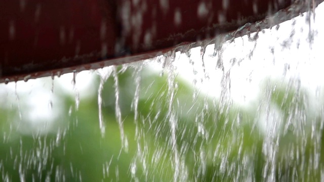 斯洛莫水雨滴视频素材